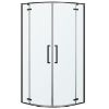 Obrazek Kabina prysznicowa półokrągła Delta 90x90x195 black