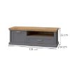 Obrazek Szafka RTV Tara TV1K1F graphite/pacific walnut