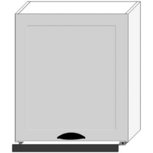 Obrazek Szafka Kuchenna Adele W60/68 Slim Pl Z Okapem Srebrnym