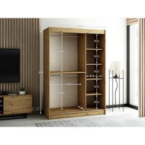 Obrazek Szafa Lamelo 1 150 Dąb Artisan/Czarny