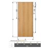 Obrazek Drzwi wewnętrzne Tamparo 3 90L KL dąb naturo