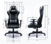 Obrazek Fotel gamingowy Viking czarno/popielaty