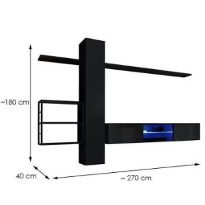 Obrazek Meblościanka Switch Met V czarny