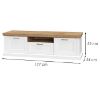 Obrazek Szafka RTV Tara TV2K1F white/pacific walnut