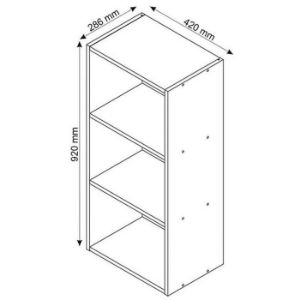 Obrazek  Regał Kiki Ii 3 Półki 120412 