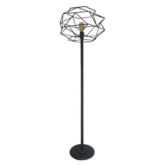 Obrazek Lampa Cage 2697/LSW czarna LP1