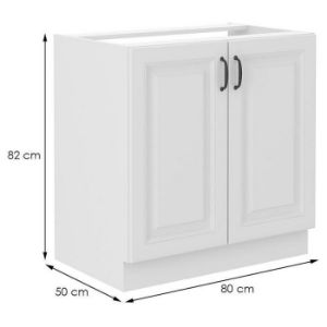 Obrazek Szafka kuchenna STILO biały mat/biały 80zl 2f bb