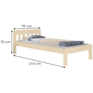 Obrazek Łóżko Pino 90x200 sosna surowa