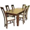 Obrazek Zestaw stół i krzesła Seul 1+6 ST20 160/90+40F wenge W76 tap.A6