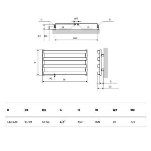 Obrazek Grzejnik łazienkowy Meteor biały 