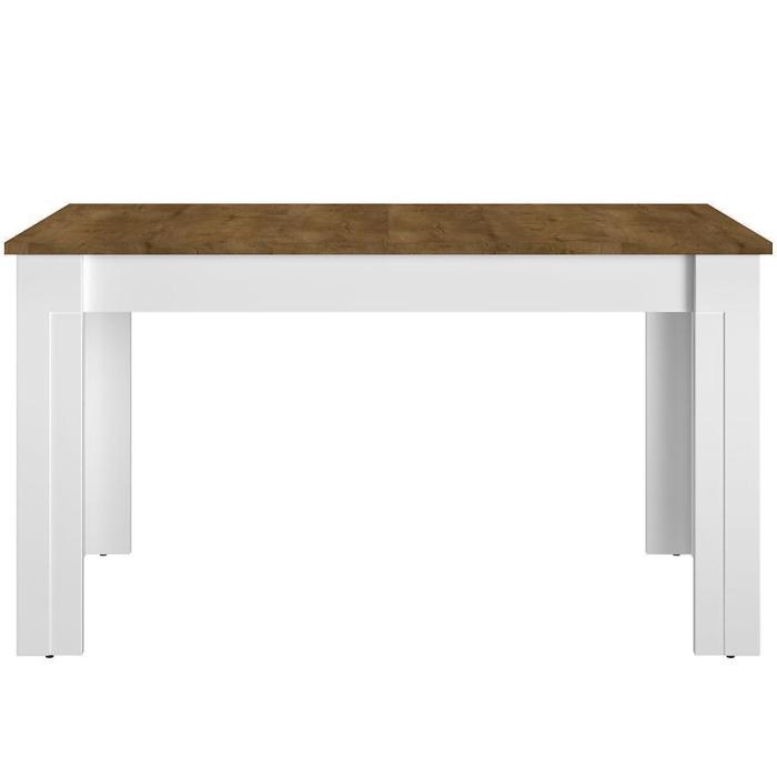 Stół Lille 15 140/180 Biały Mat/Dąb Lefkas