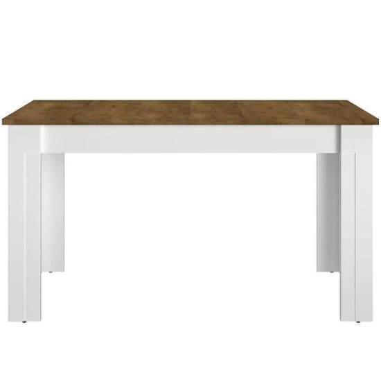 Obrazek Stół Lille 15 140/180 Biały Mat/Dąb Lefkas