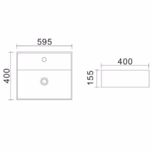 Obrazek Umywalka nablatowa Ferra