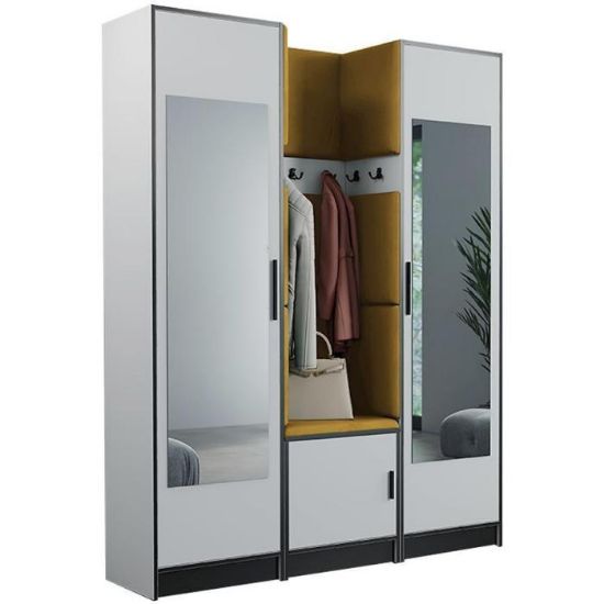 Obrazek Garderoba Roj 12 biała + Kronos 01 miodowa