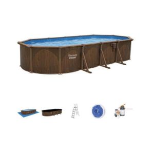 Obrazek Basen stalowy owalny Hydrium 7,3x3,6x1,3 m deska 561CW