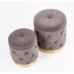 Obrazek Pufy Polly (popielaty)