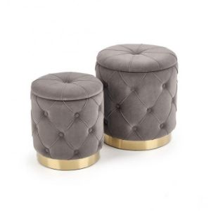 Obrazek Pufy Polly (popielaty)