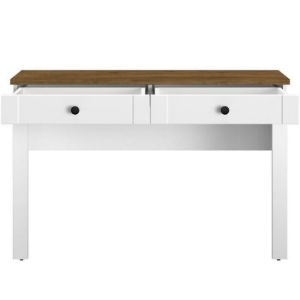 Obrazek Biurko/Toaletka Lille 16 Biały Mat/Dąb Lefkas