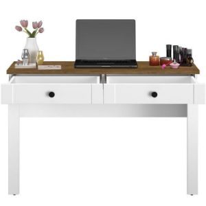 Obrazek Biurko/Toaletka Lille 16 Biały Mat/Dąb Lefkas