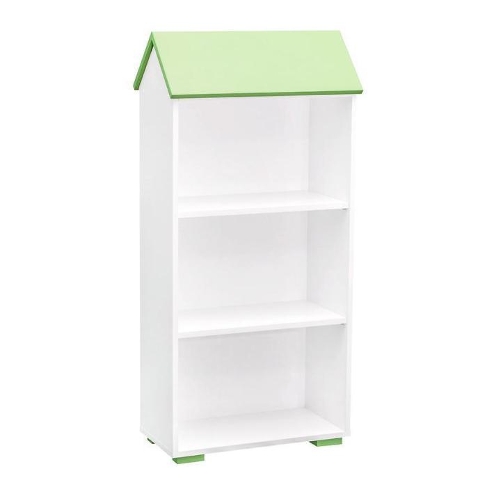 Regał Bb02 3p Biały plus Zielony