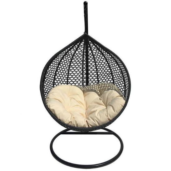 Obrazek Fotel wiszący Ateny grafit z poduszką