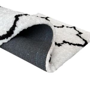 Obrazek Dywan Shaggy Sonic 1.4/1.9 Psr-13552 white/black