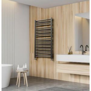 Obrazek Grzejnik łazienkowy ŁEZKA 3D Ł3D 22/50 CZARNY 