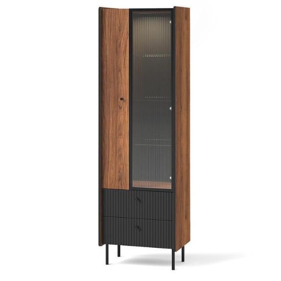 Obrazek Witryna Prestigo P3 1d1w2s Orzech War/San Seb/Czarn