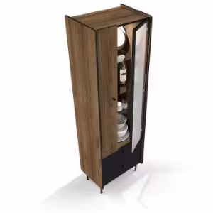 Obrazek Witryna Prestigo P3 1d1w2s Orzech War/San Seb/Czarn