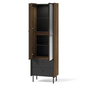 Obrazek Witryna Prestigo P3 1d1w2s Orzech War/San Seb/Czarn