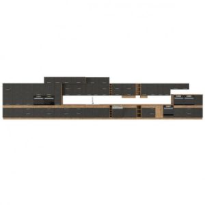 Obrazek Kuchnia Vigo grafit mat 260 bez blatu