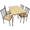 Obrazek Zestaw stół i krzesła Bolek D01150 1+4  brązowy– dąb