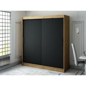 Obrazek Szafa Halifax T 200 Dąb Artisan/Czarny