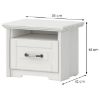 Obrazek Szafka nocna Evergreen ns1/eg ivory mat