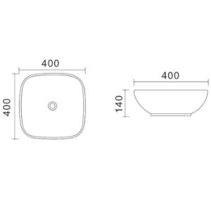 Obrazek Umywalka nablatowa Xenia 40