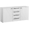 Obrazek Komoda Ksanti 2d4s Biały/Biały Połysk 11008640