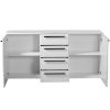 Obrazek Komoda Ksanti 2d4s Biały/Biały Połysk 11008640