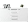 Obrazek Komoda Ksanti 2d4s Biały/Biały Połysk 11008640