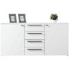 Obrazek Komoda Ksanti 2d4s Biały/Biały Połysk 11008640