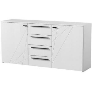 Obrazek Komoda Ksanti 2d4s Biały/Biały Połysk 11008640