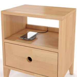 Obrazek Szafka nocna bukowa skandica sund/naturalny
