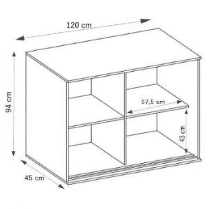 Obrazek Komoda Tablet T1 120 jesion ciemny