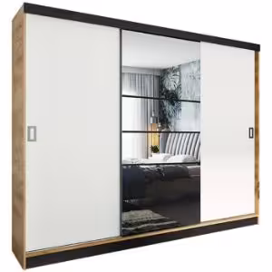 Obrazek Szafa Retro 200 6L craft/ front biały