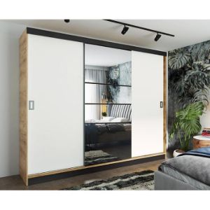 Obrazek Szafa Retro 200 6L craft/ front biały