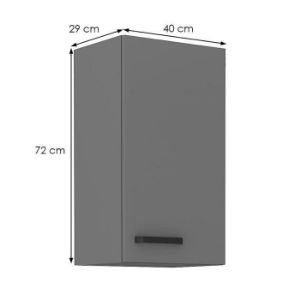 Obrazek Szafka kuchenna NESSA antracyt 40g-72 1f