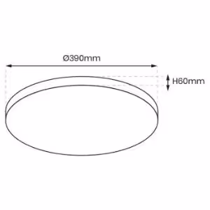 Obrazek Plafon Sierra Black EK77852 18W SKY PL1