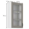 Obrazek Szafka kuchenna Stilo claygrey/biały 40gs/90 1f