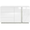 Obrazek Komoda Lumens 06 biały połysk/beton