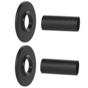 Obrazek Zestaw maskujący do podłączenia grzejnika czarny 