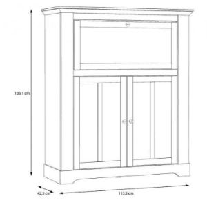Obrazek Komoda z barkiem Iloppa TIQK421-J99